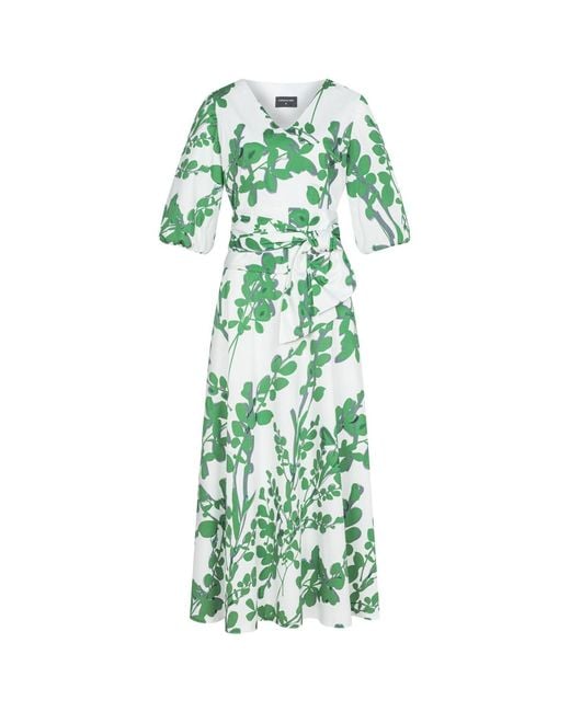 Marianna Déri Green Leaf Maxi Dress
