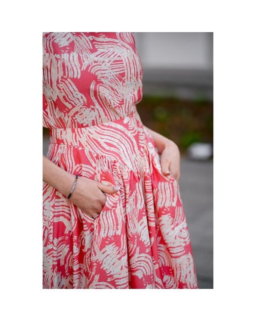 Oh!Zuza Pink Neutrals Wide-Strap Top & Midi Skirt Set