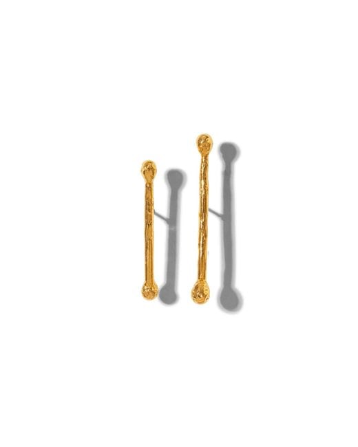 Jaredjamin White Stix Post Earrings