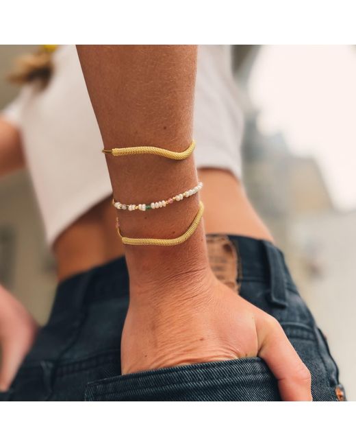 Coco & Kinney Metallic Delphi Adjustable Twist Bangle