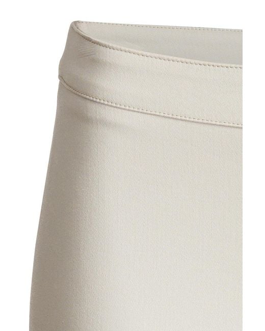 Conquista White Neutrals Fitted Stretch Trousers