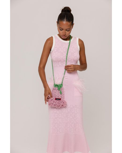Andreeva Pink Peony Knit Dress