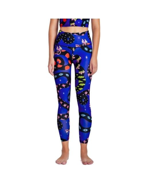Pitaya Yoga Blue Dragon Dreams Leggings