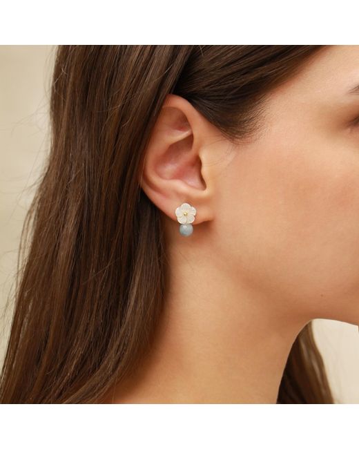 Agora Jewellery White Cleito Bonbon Earrings