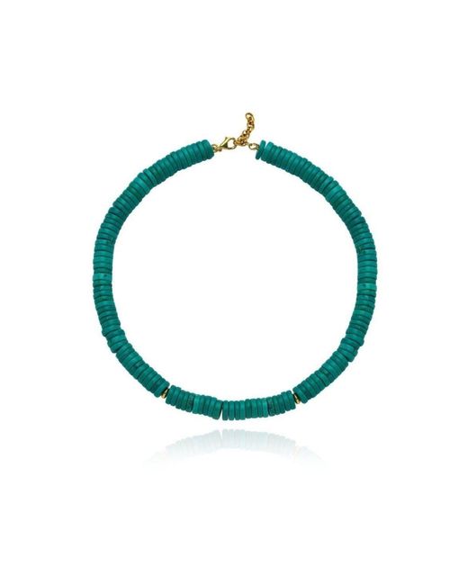 LINYA JEWELLERY Green Bono Big Necklace