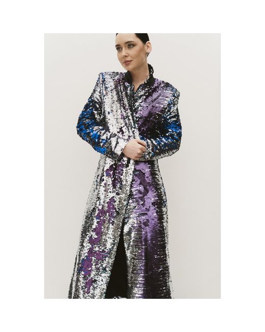 Roqaia Fashion House Blue Midnight Jacket