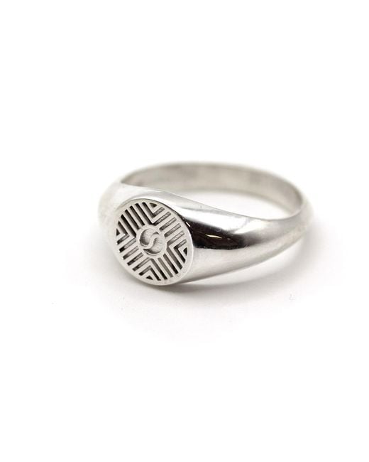 VicStoneNYC Fine Jewelry Metallic Yin And Yang Bold Signet Ring for men
