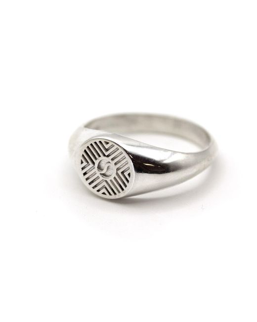VicStoneNYC Fine Jewelry Metallic Yin And Yang Bold Signet Ring for men