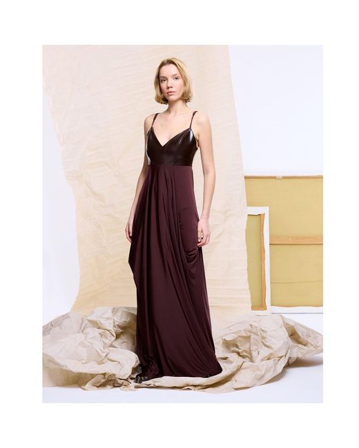 Mirimalist Purple Terra Jersey Maxi Dress