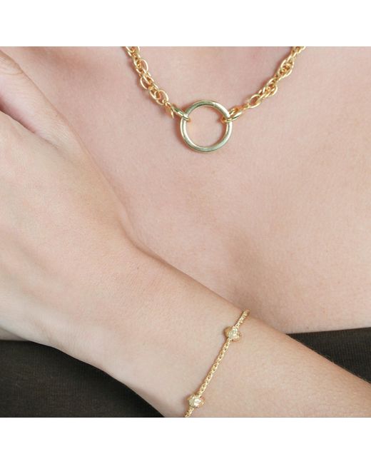Onia Metallic Twisted Chain Bracelet