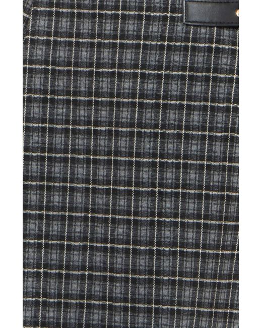 Yumi' Gray Check Pleated Mini Skirt