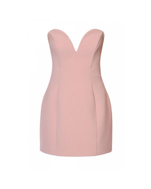 AGGI by HALEWSKI Pink Azalia Peach Mini Strapless Dress