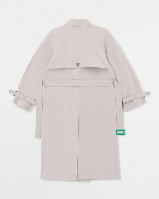 Saint One Co. White Neutrals Idols Trench Coat Sand X Cactus