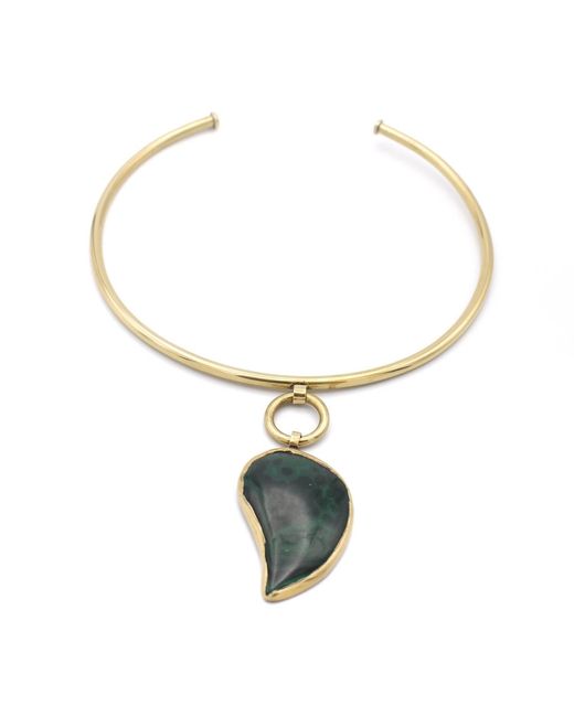 Lala Salama Metallic Kijani Malachite Lunar Choker