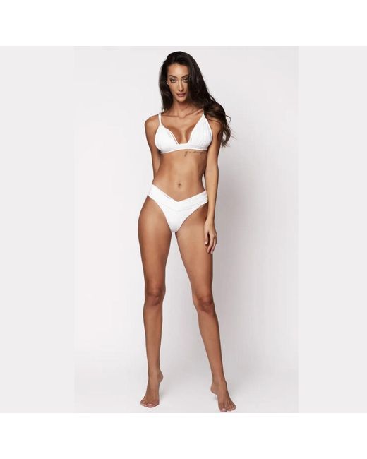 Cherina Beachwear Llc White Bella Bikini