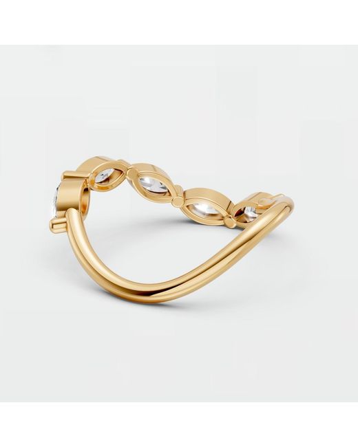 Aya Fine Jewelry Metallic Marquise Lab Diamond Twist Ring