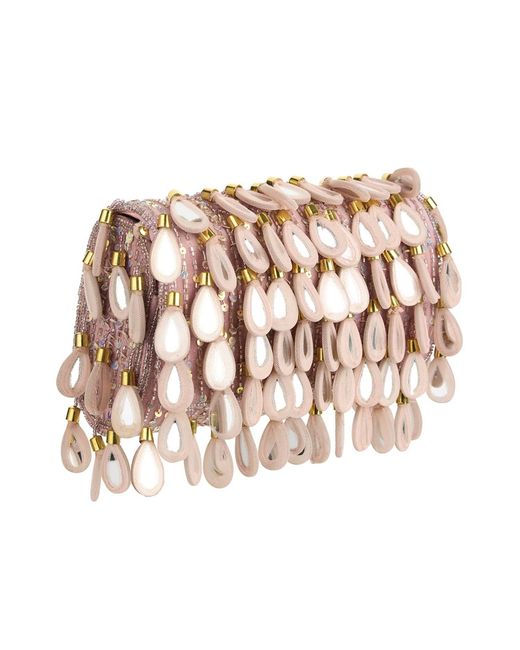 Pode Pink Taylor Beaded Mirror Bag