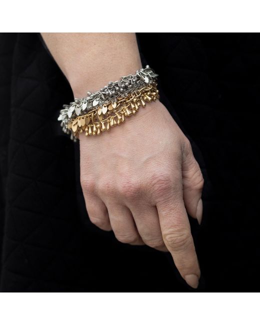Loni Paul Jewelry Metallic Four Strand Fringe Bracelet