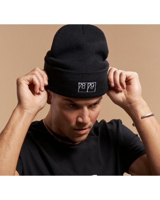 7879 Black Beanie Hat