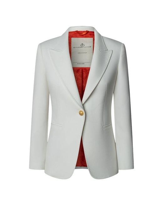 The Extreme Collection Gray Blazer With Pick Stitch Lapel Garcia Vintage 01