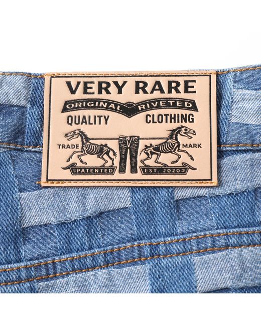 VERYRARE Blue Criss-Cross Pants for men