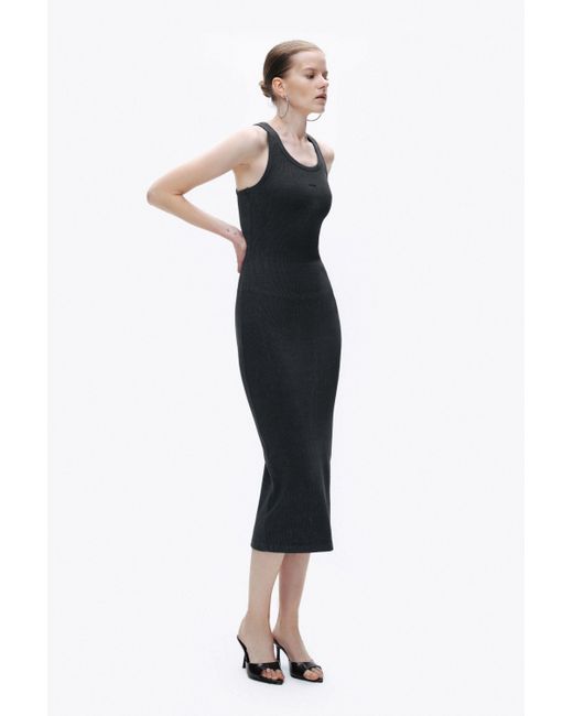 Nocturne Black Printed Detail Maxi Dress