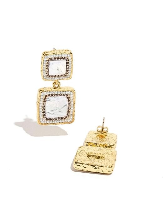 Ornare the Label Metallic Stella Earrings – Pearl