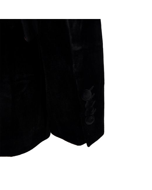 DAVID WEJ Blue Maison Velvet Double Breasted Blazer – for men