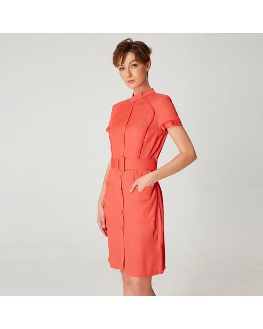 Smart and Joy Short Structured Shirt Dress