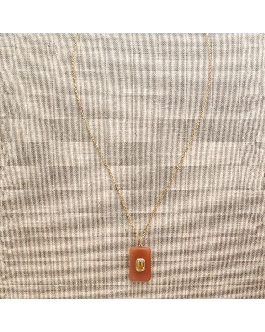 Hye Jane Jewelry Brown Sol Sunstone And Citrine Necklace
