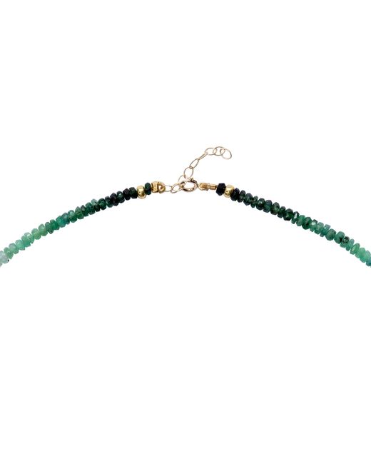 Bombyx House Metallic Birthstone May Emerald Ombre Bead Necklace