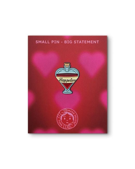 Make Heads Turn Blue Enamel Pin Love Potion