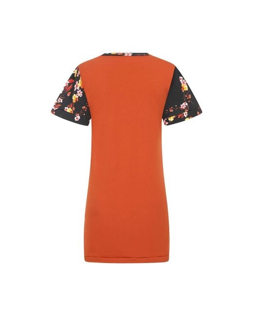 Sophie Cameron Davies Orange Rust Cotton T-shirt Dress