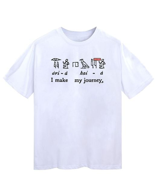 VERYRARE White Hieroglyph Tee for men