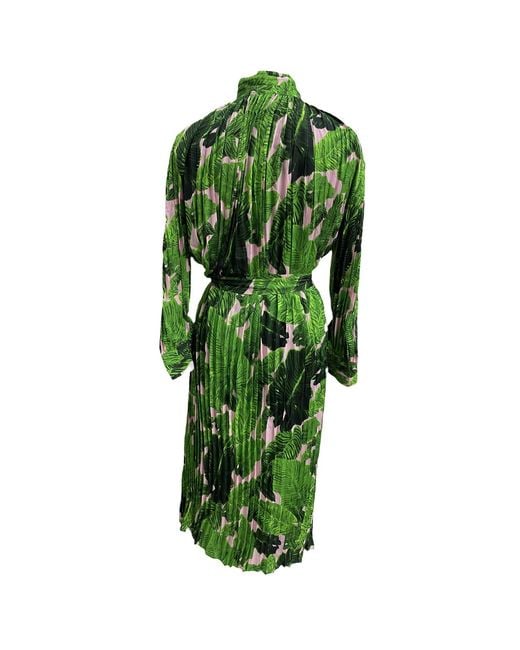 Zasta Studio Green Summer Print Edition Cotton Dress Nine
