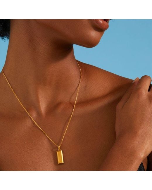 7879 Metallic Bullion Bar Pendant