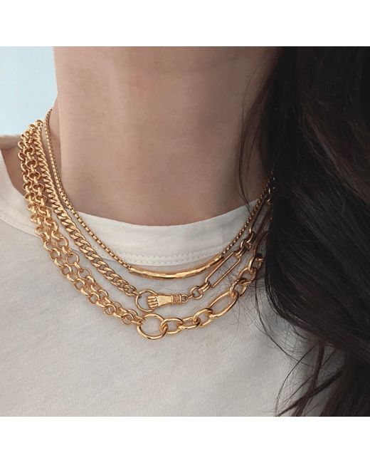 IN CAUDA VENENUM Metallic Léto Necklace