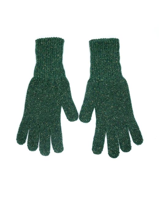 Maison Bogomil Green Dark Gloves With Ribbed Cuffs