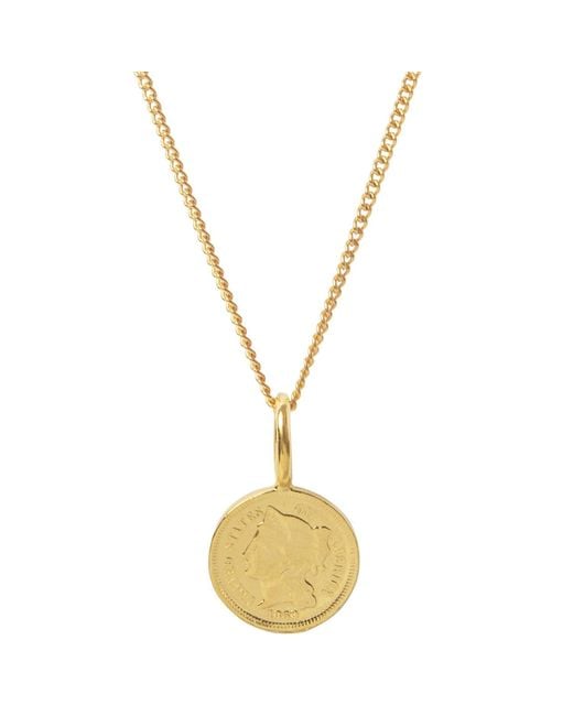 Katie Mullally Metallic American Coin Necklace