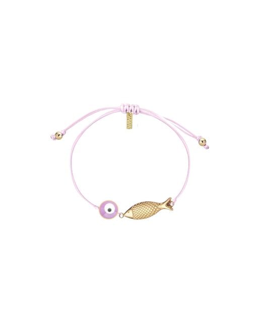 Adriana Pappas Designs Metallic Fisheye Cord Bracelet