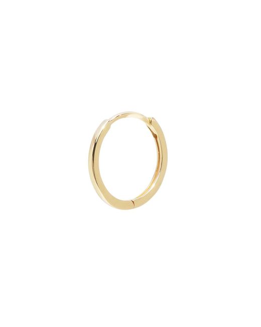 Zohreh Metallic Medium Hoop Earring 9K