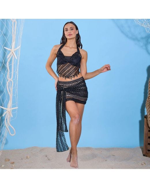 GLAM ON YOU Black Kida Mini Skirt