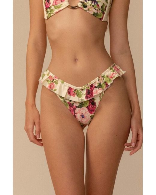 Montce Brown Bouquet Luana Bikini Bottom