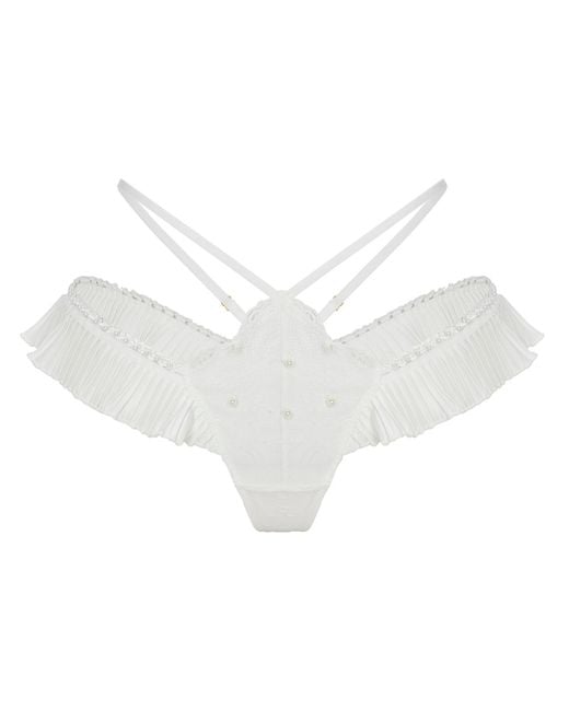 Empress Mimi White Ama String With Pearl Details