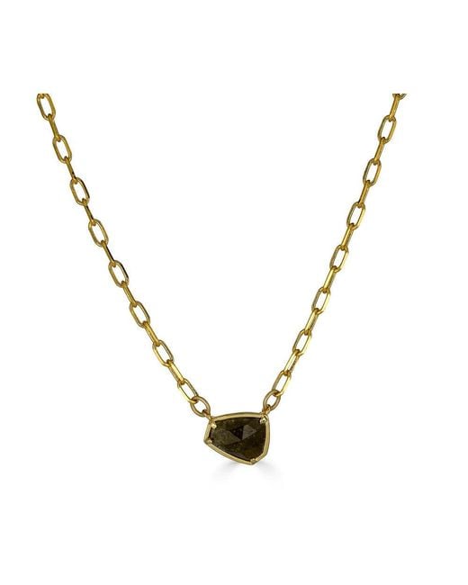 Loni Paul Jewelry Metallic Labradorite Bar Necklace