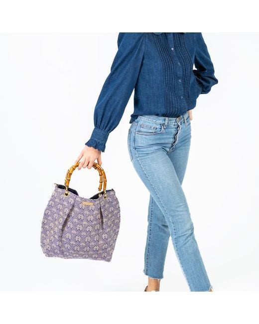 Danni Ro Orange Neutrals June Bag Bamboo
