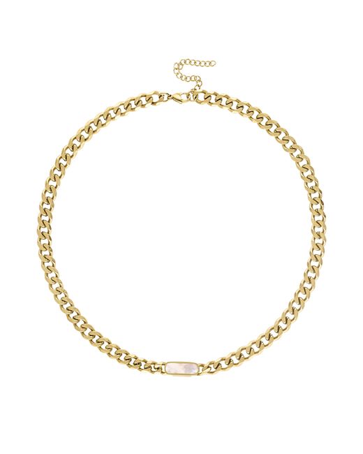 Olivia Le Metallic Tessa Cuban Chain Necklace