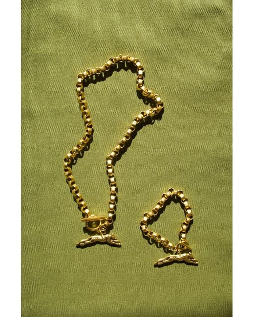 Sccollection Metallic Roxy Cheetah Necklace
