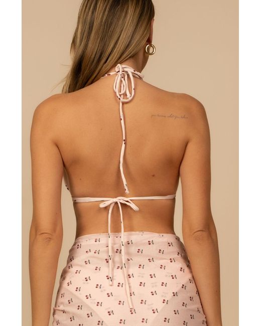 Montce Pink Cherries Emma Bikini Top