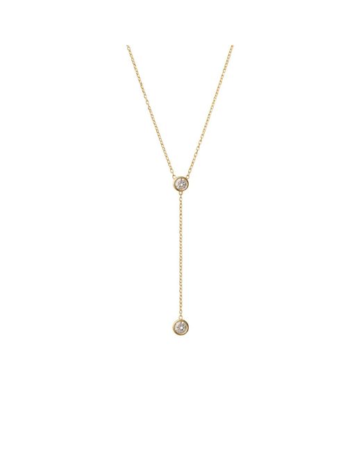 Lily Flo Jewellery Metallic Aurora Diamond Lariat Necklace